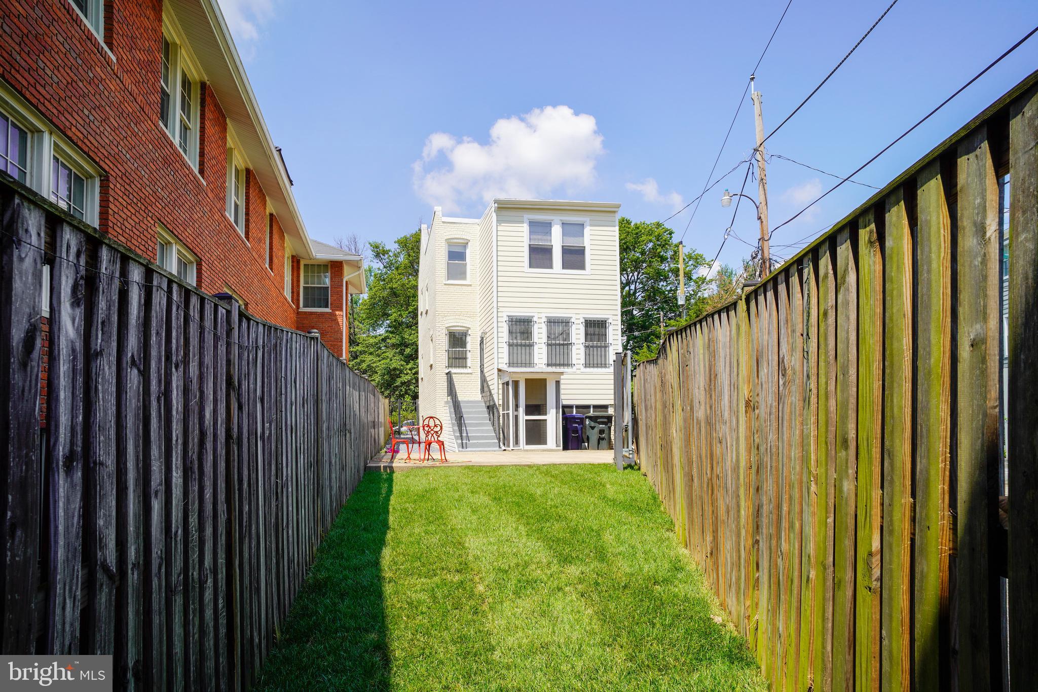 122 Webster Street Northwest Washington, DC 20011 - Photo 15 of 34 Fenced Backyard w/ Parking Pad or Patio Space