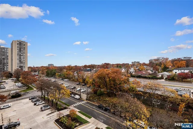 a front view of a building with street