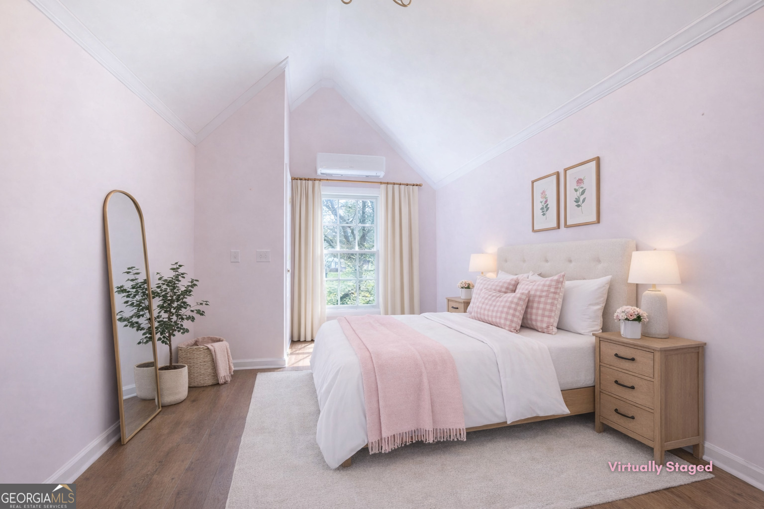 894 Highland Avenue Wadley, AL 36276 - Photo 17 of 26 a bedroom with a bed and a potted plant