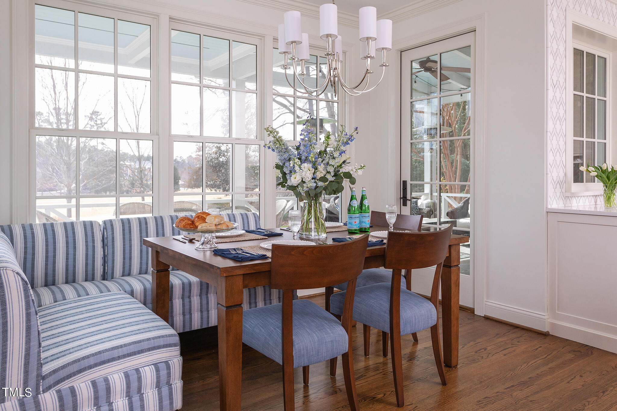 3125 Cornwall Road Durham, NC 27707 - Photo 30 of 99 a view of a dining room with furniture and wooden floor