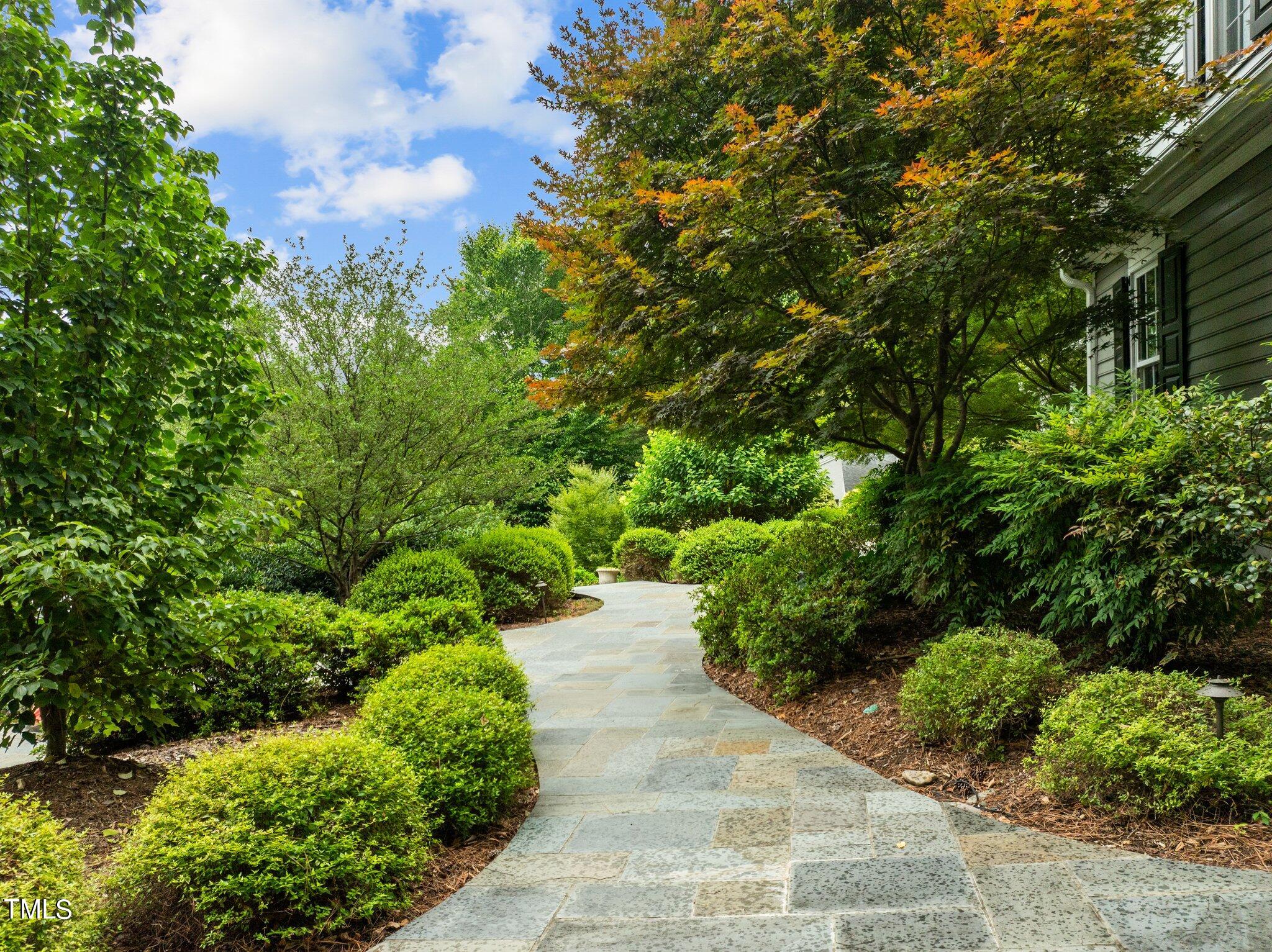 3125 Cornwall Road Durham, NC 27707 - Photo 4 of 99 a view of a pathway both side of yard
