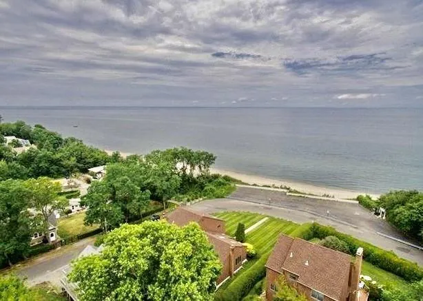a view of a yard with an outdoor space