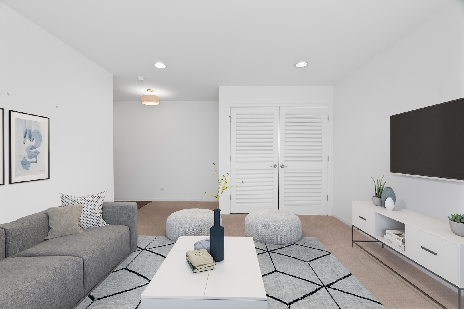 1228 Elm Street Park Ridge, IL 60068 - Photo 29 of 36 a living room with furniture and a flat screen tv