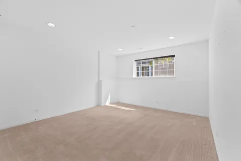 an empty room with an entryway