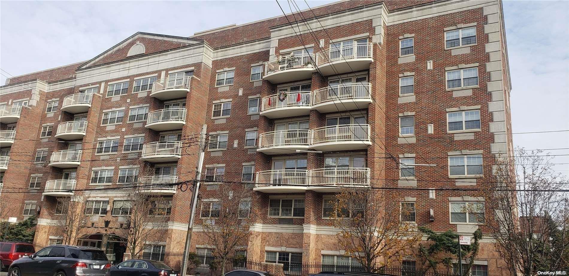 a front view of a building
