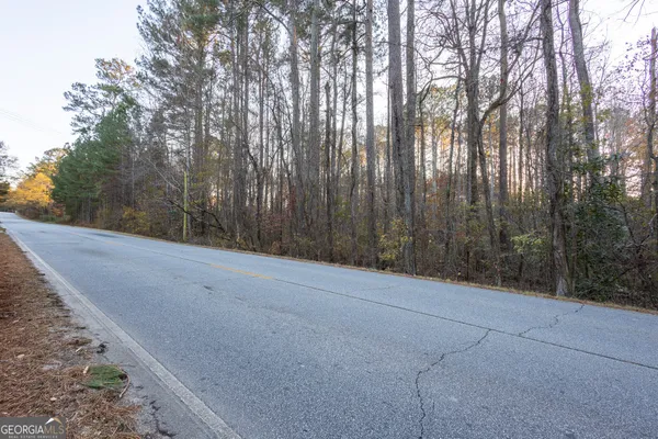 a view of backyard with green space