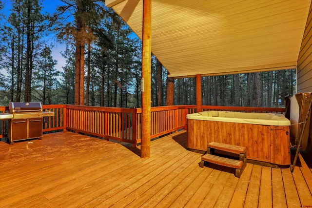 a view of outdoor space with seating area