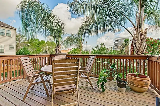 a view of outdoor space with seating