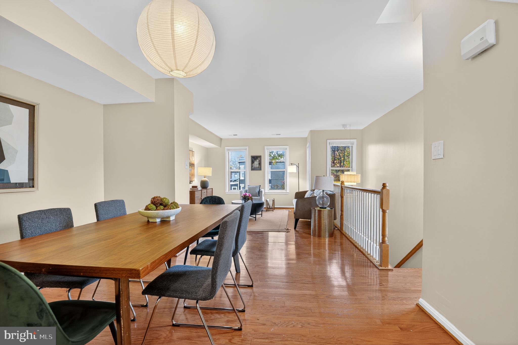 1493 A Street Northeast Washington, DC 20002 - Photo 8 of 31 a view of a dining room with furniture and wooden floor