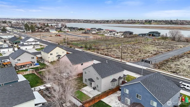 a view of a city with ocean view