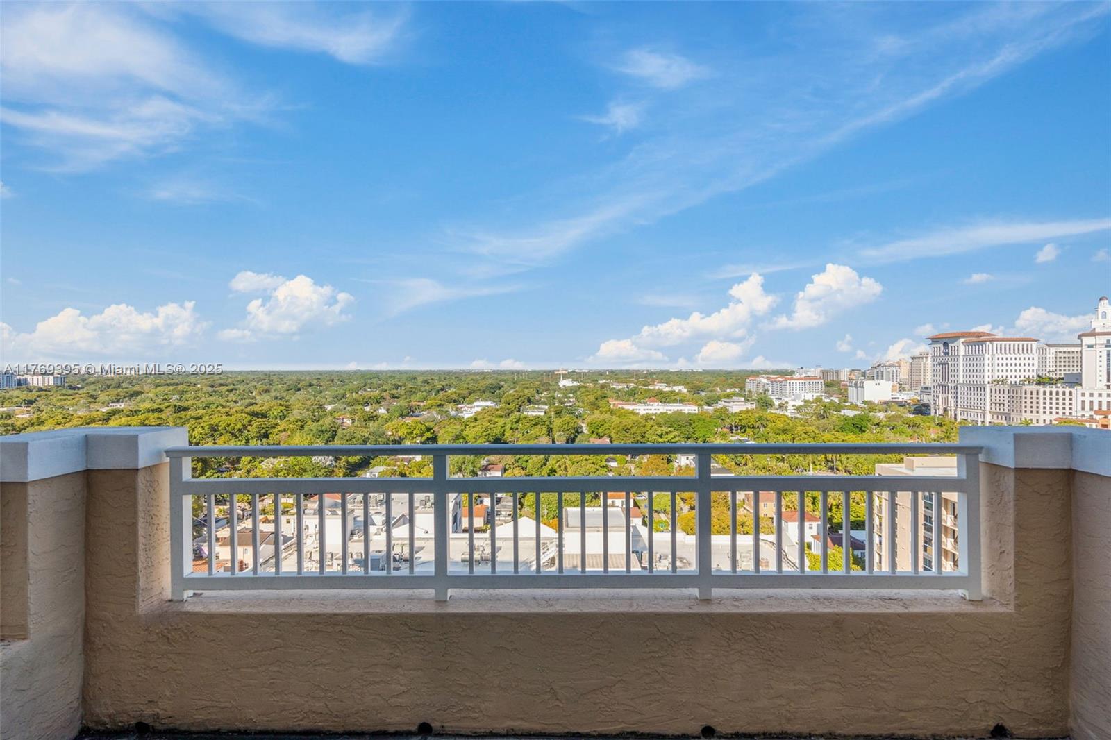 2665 Southwest 37th Avenue, Unit PH1610 Miami, FL 33133 - Photo 6 of 21 View from Primary Bedroom balcony