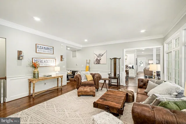 a bedroom with furniture and a fireplace