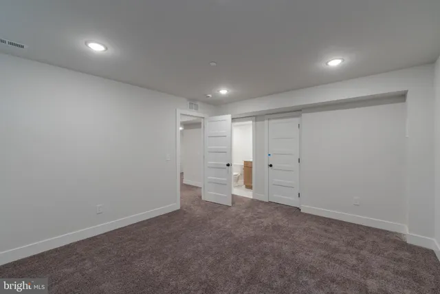 a view of an empty room