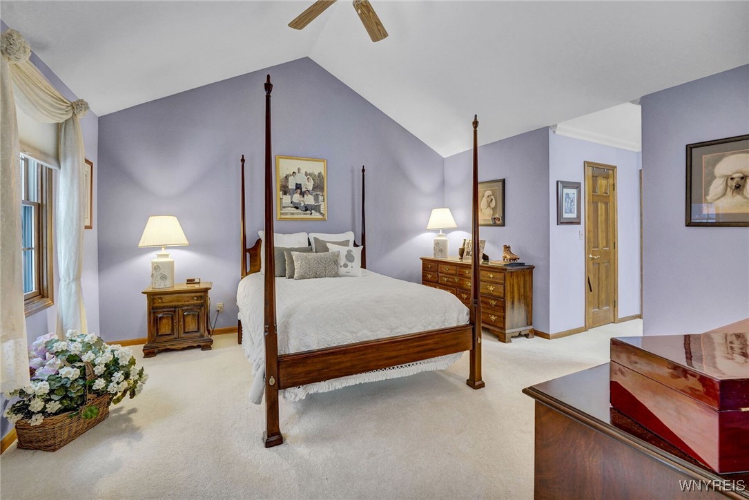 7353 Ward Road Boston, NY 14127 - Photo 28 of 45 PRIMARY BEDROOM WITH CATHEDRAL CEILING
