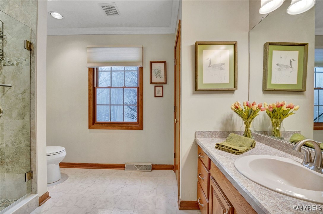 7353 Ward Road Boston, NY 14127 - Photo 37 of 45 FULL BATH WITH WALK IN CERAMIC SHOWER