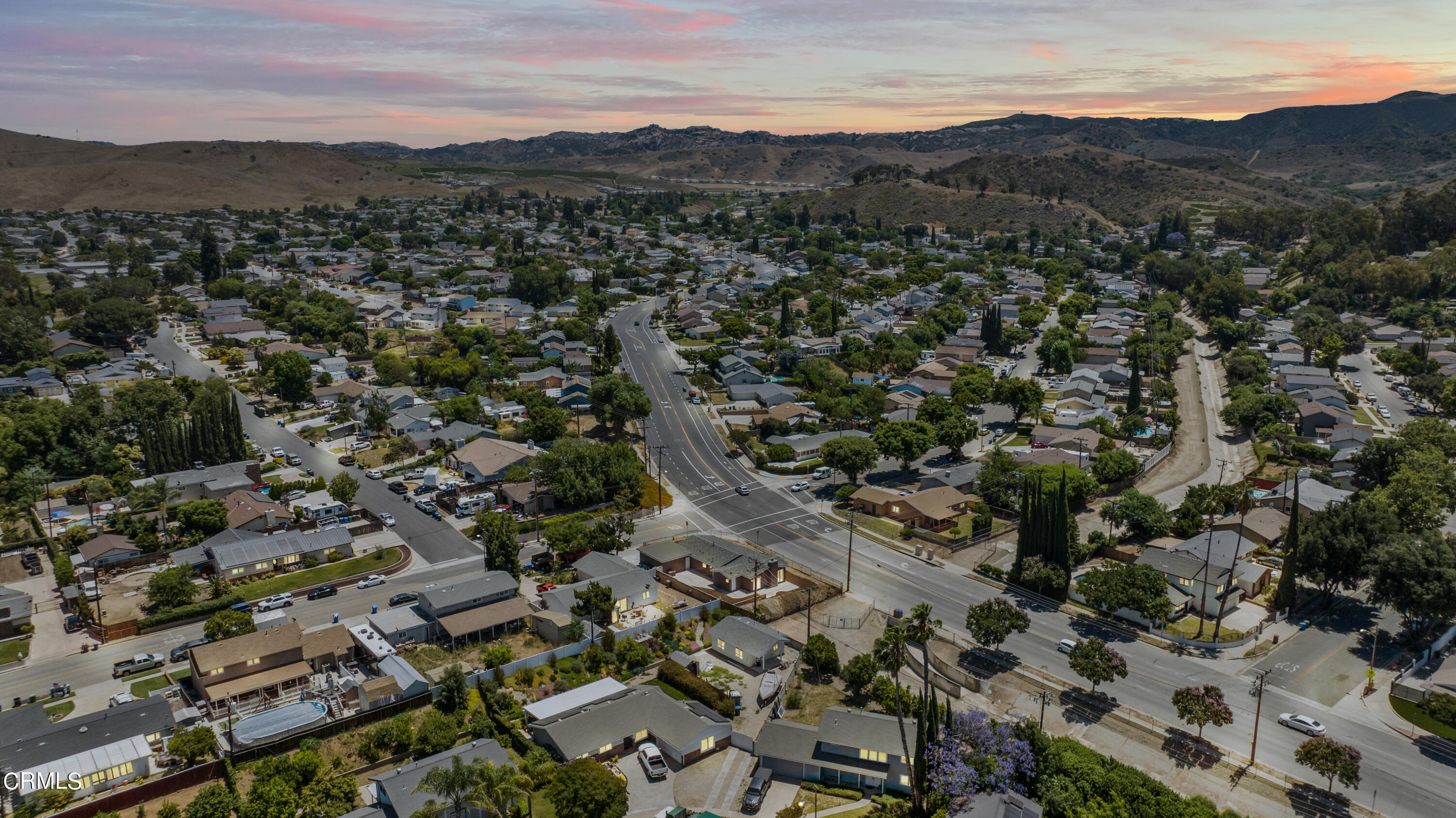 1007 Appleton Road Simi Valley, CA 93065 - Photo 28 of 29 an aerial view of residential houses with outdoor and green space