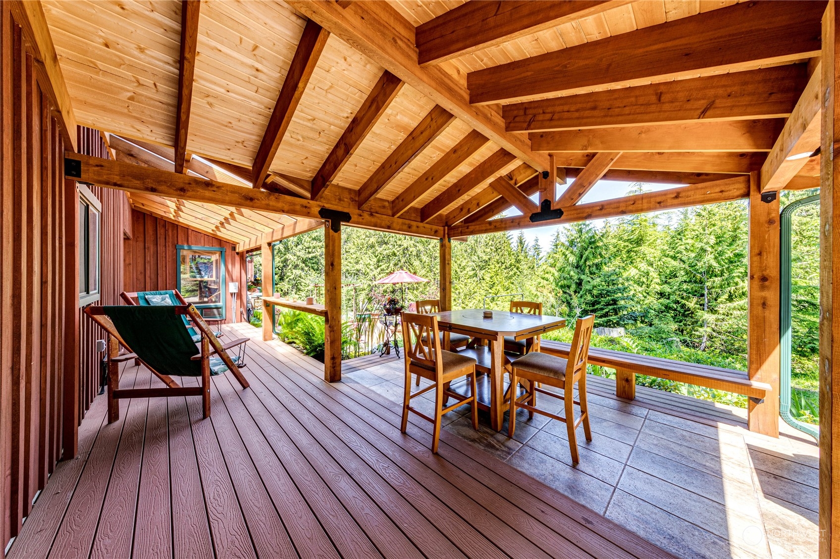 443 Westridge Road Port Angeles, WA 98363 - Photo 17 of 40 a view of a patio with wooden floor