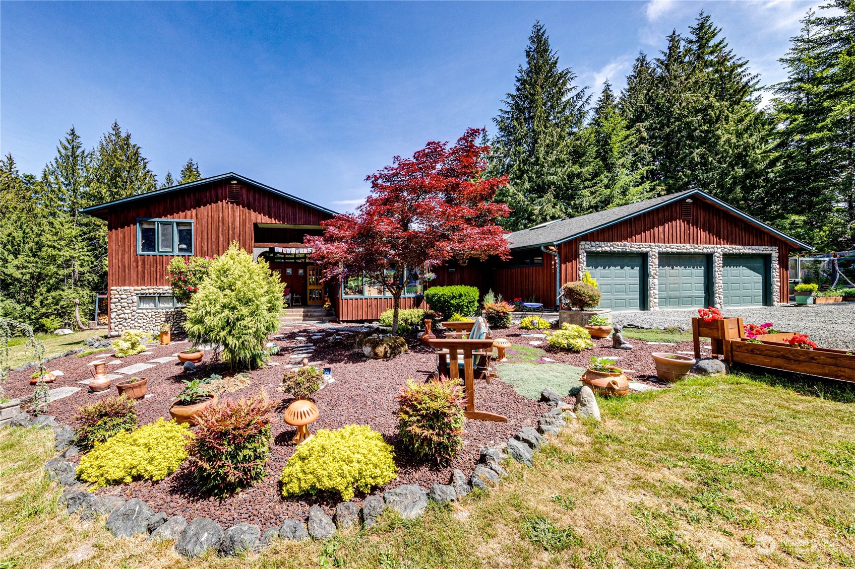 443 Westridge Road Port Angeles, WA 98363 - Photo 4 of 40 a view of a house with swimming pool and sitting area