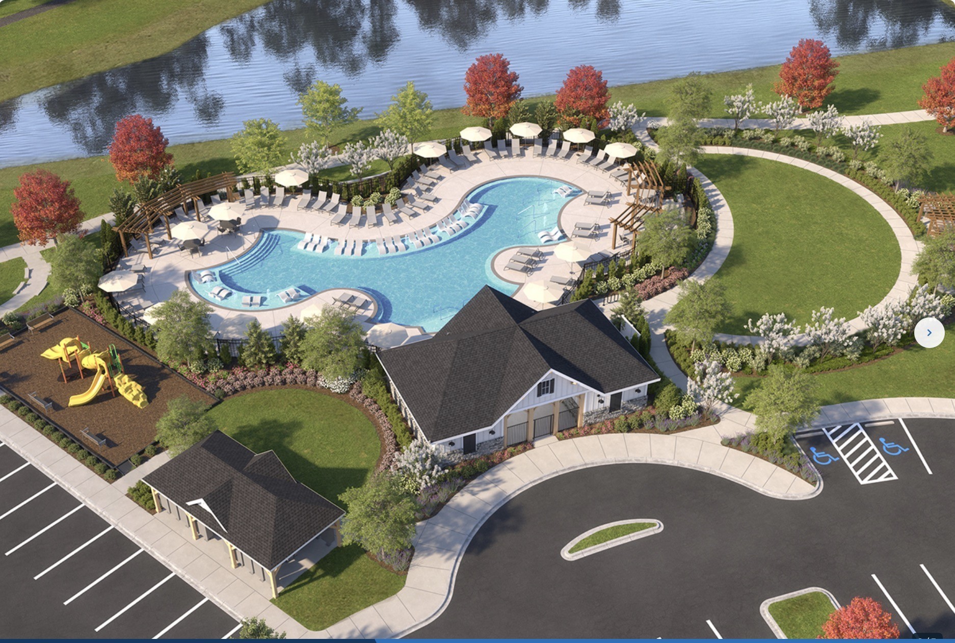 159 Snowdrop Avenue La Vergne, TN 37086 - Photo 13 of 16 an aerial view of a house with a swimming pool