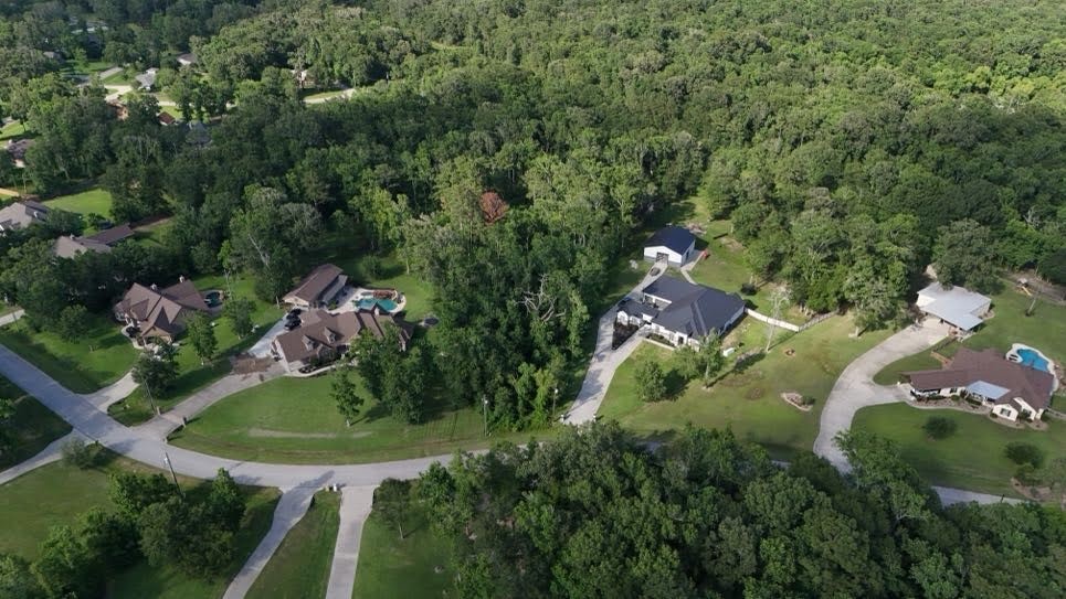 0 Riverview Crossing Huffman, TX 77336 - Photo 3 of 11 an aerial view of residential house with outdoor space and trees all around
