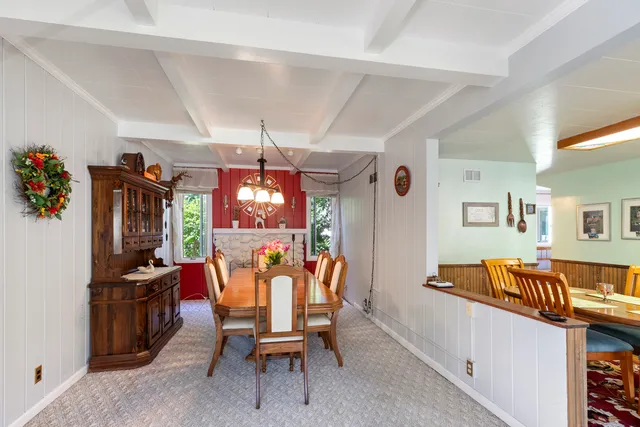 a outdoor living space with furniture