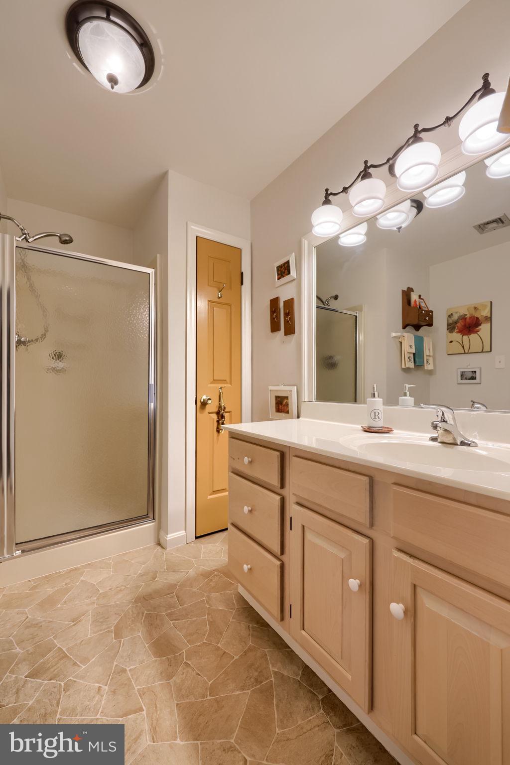 3 Amberly Way Lititz, PA 17543 - Photo 19 of 35 a spacious bathroom with a granite countertop sink mirror and a