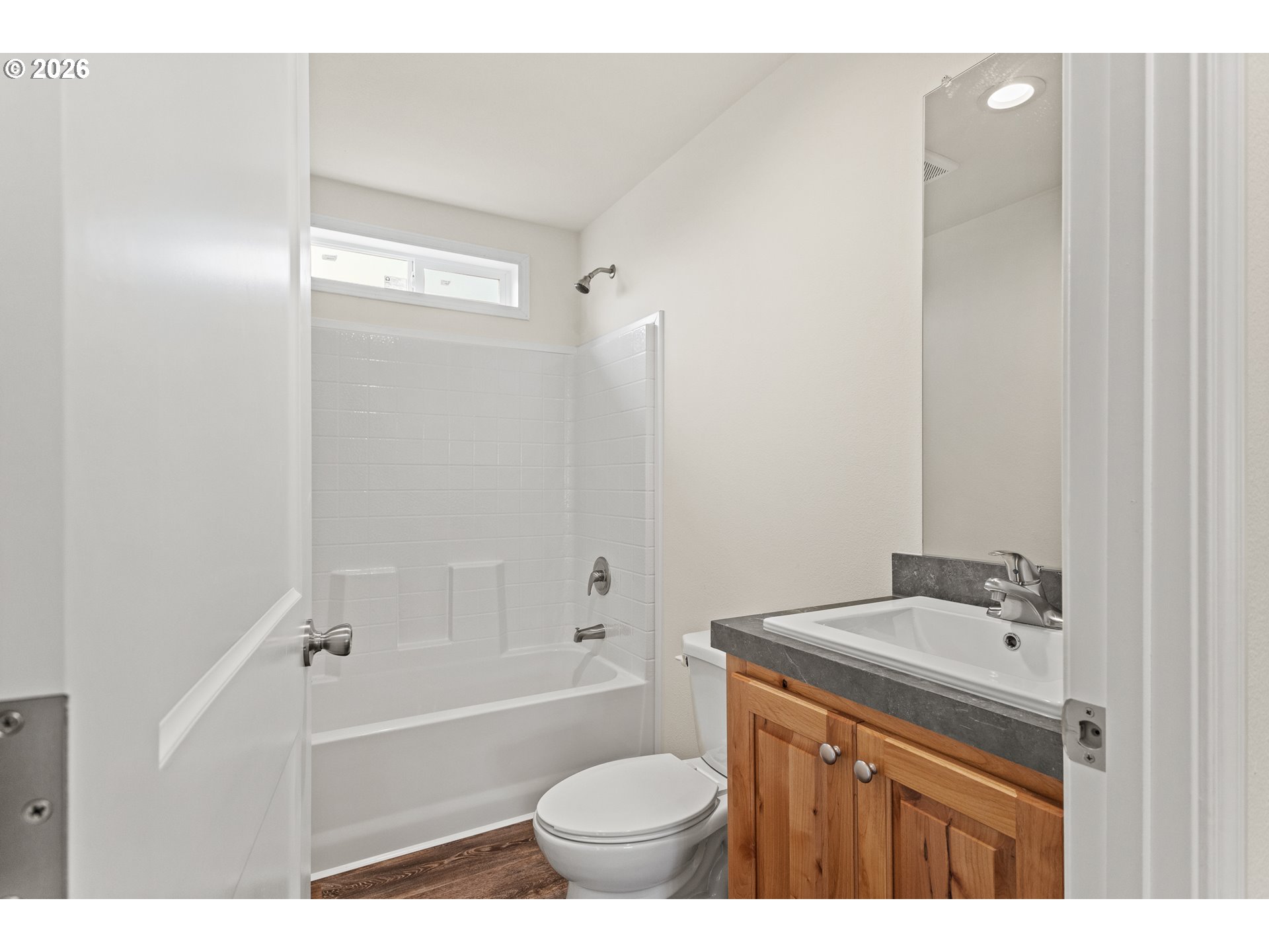 1314 Bothwick Street Myrtle Point, OR 97458 - Photo 27 of 38 a bathroom with a sink toilet and shower