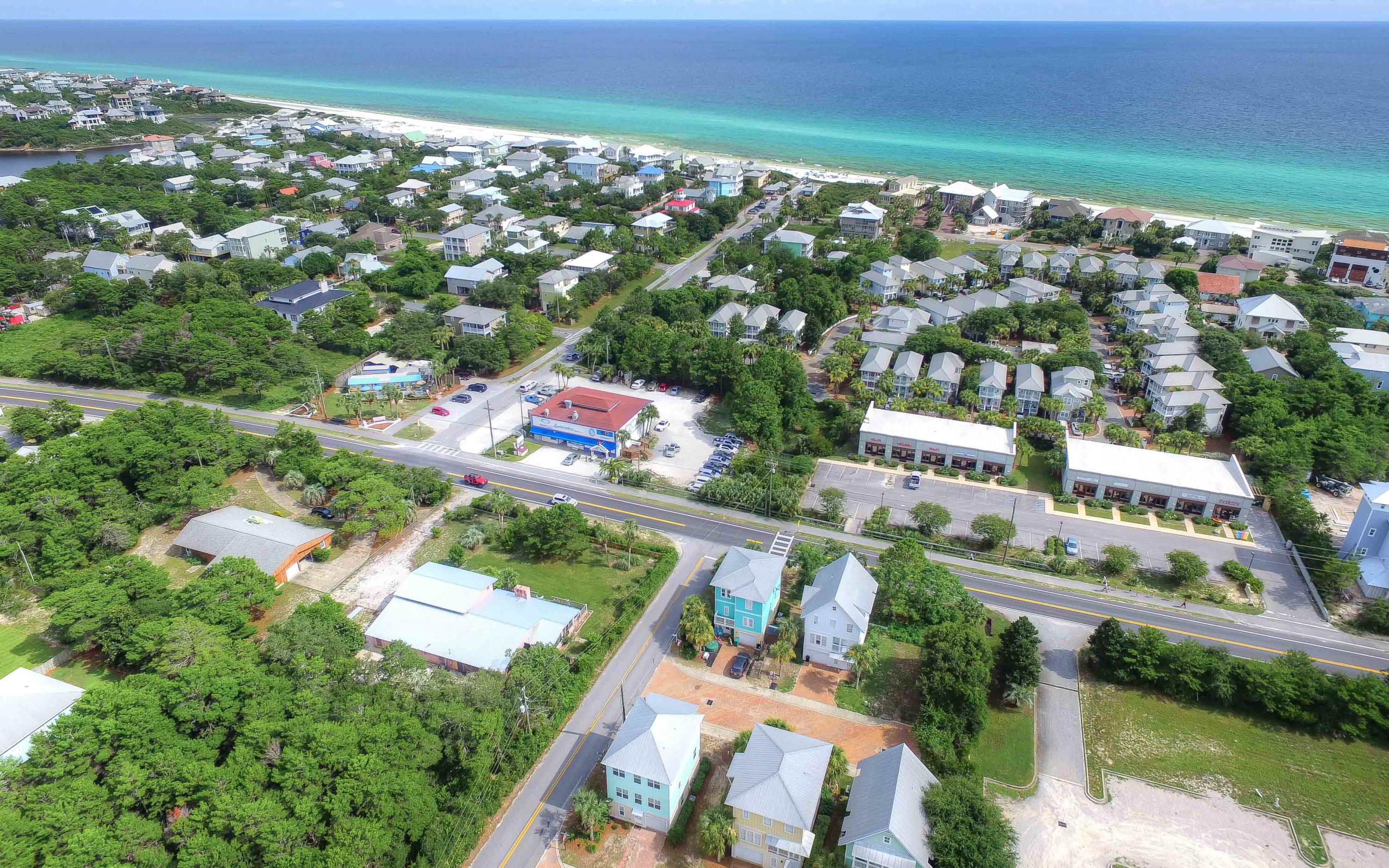 7 Windward Cove Santa Rosa Beach, FL 32459 - Photo 21 of 25 an aerial view of residential houses with outdoor space and street view