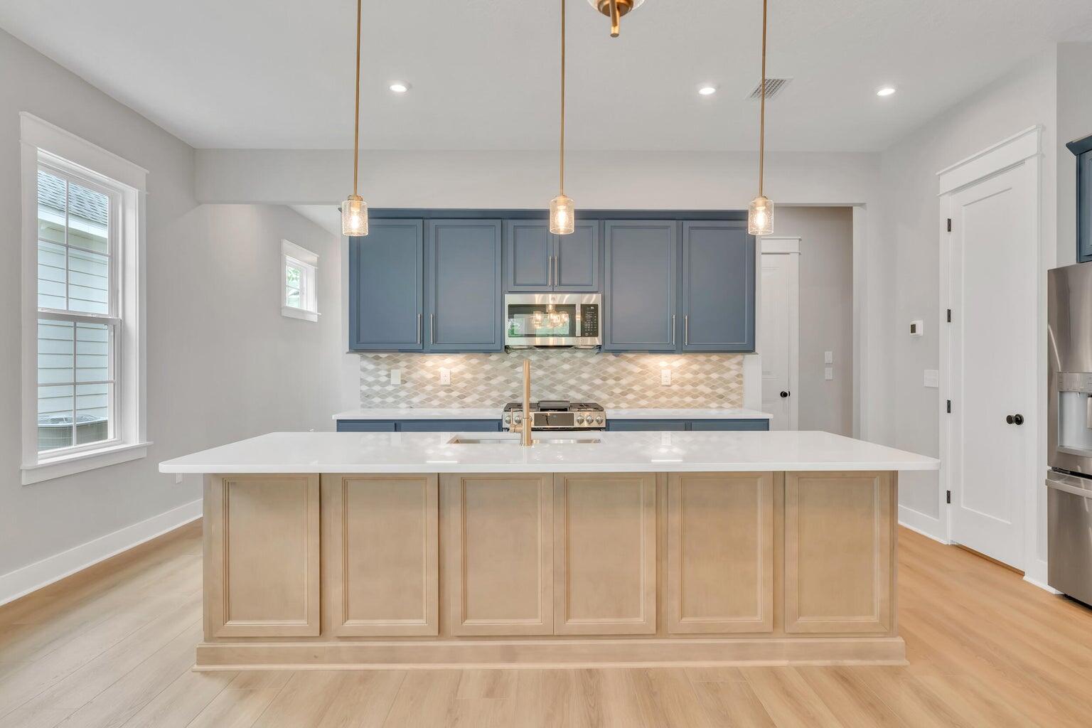 299 B Suwannee Drive Inlet Beach, FL 32461 - Photo 10 of 34 299-b Suwannee KITCHEN ISLAND VIEW