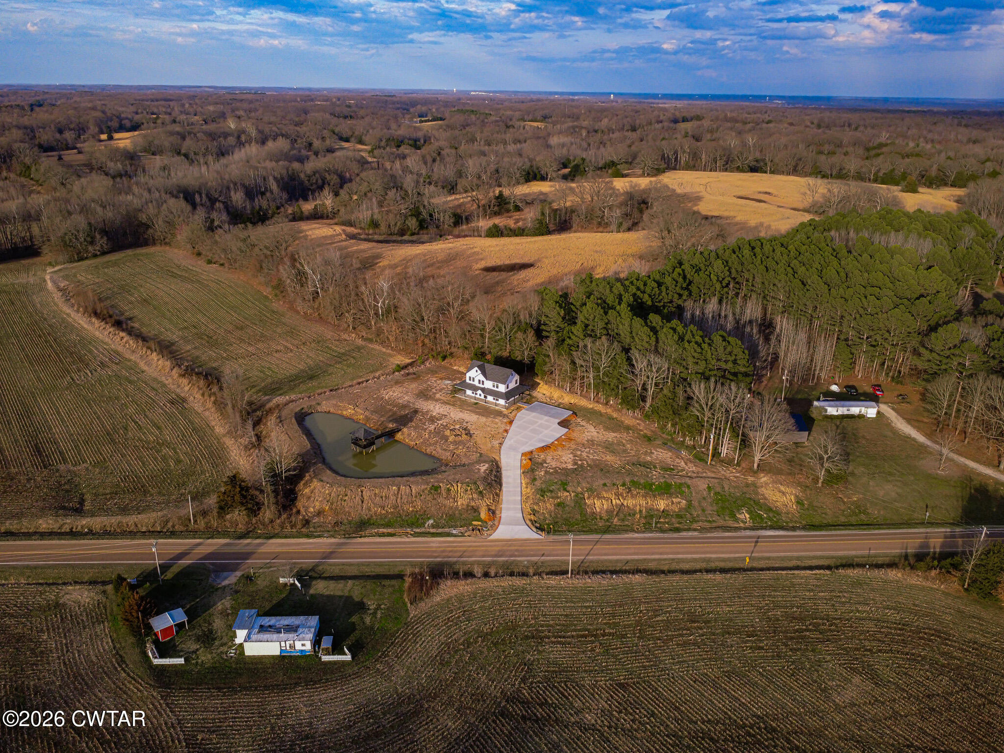 6523 Alamo Gadsden Road Gadsden, TN 38337 - Photo 24 of 25 an aerial view of a house with a yard