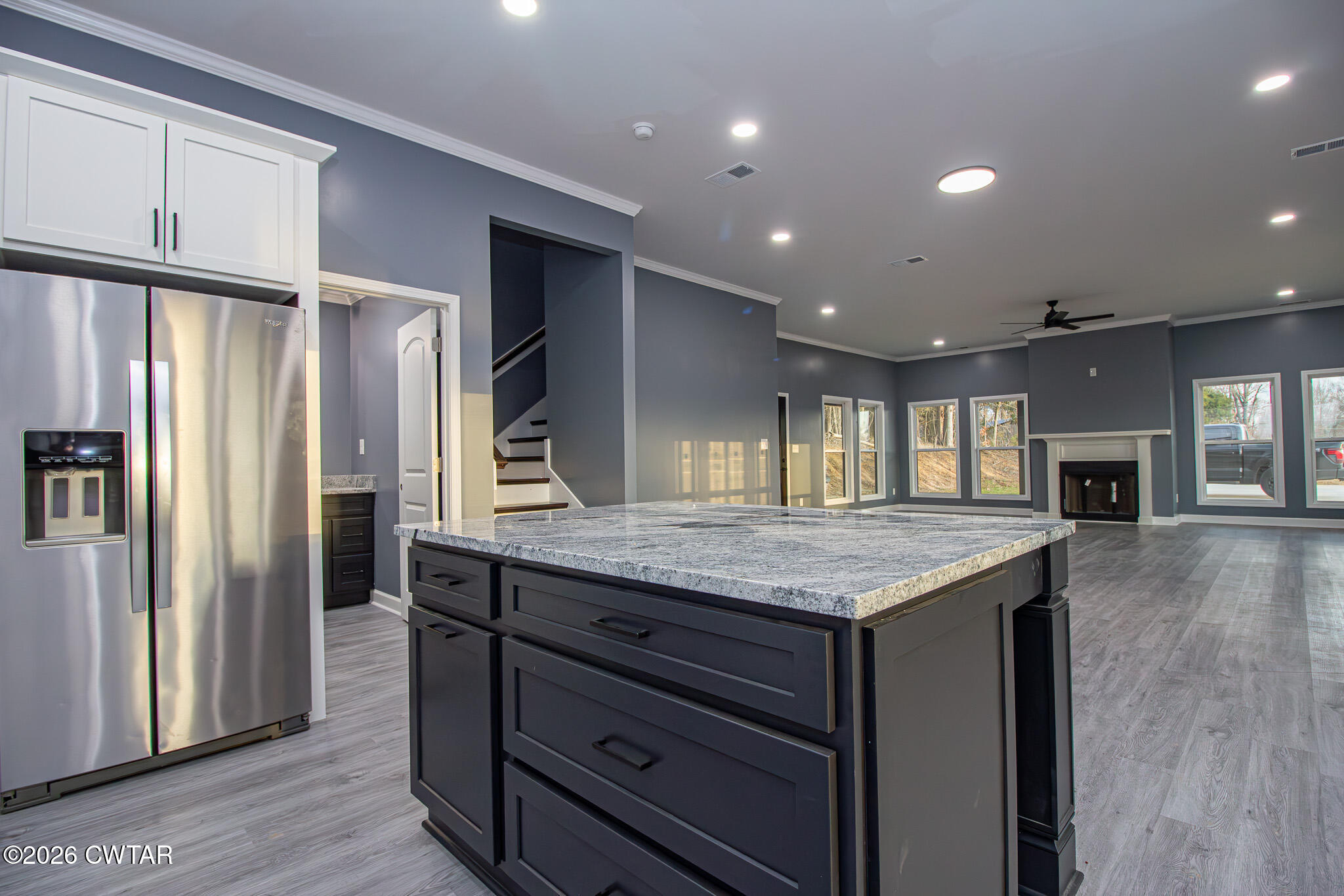6523 Alamo Gadsden Road Gadsden, TN 38337 - Photo 10 of 25 a kitchen with stainless steel appliances granite countertop a refrigerator and a sink