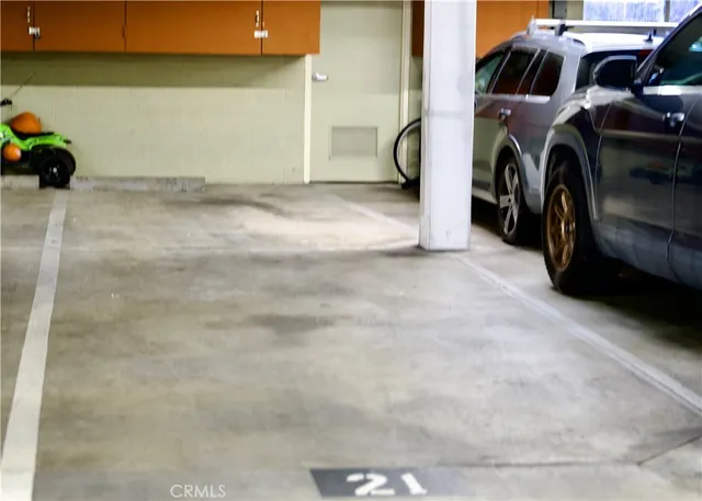 a view of car garage