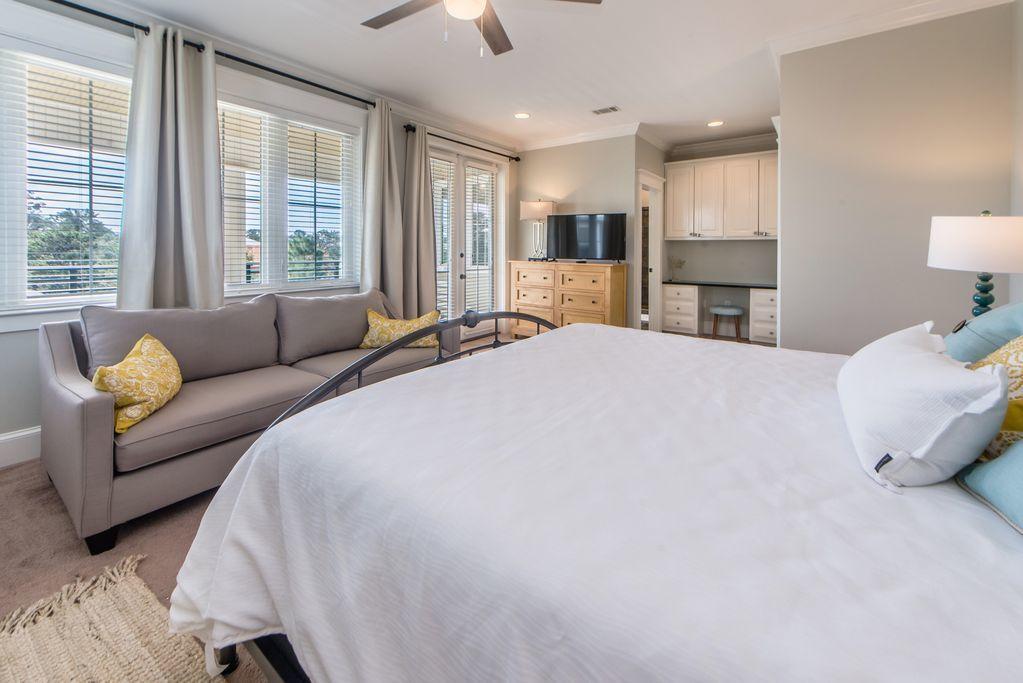 93 Gulfview Circle Santa Rosa Beach, FL 32459 - Photo 29 of 55 a bedroom with a large bed and a couch