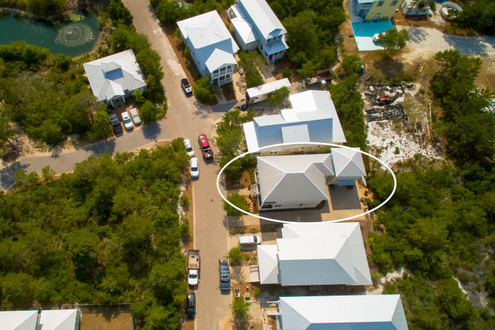 93 Gulfview Circle Santa Rosa Beach, FL 32459 - Photo 10 of 55 an aerial view of a house with outdoor space and swimming pool