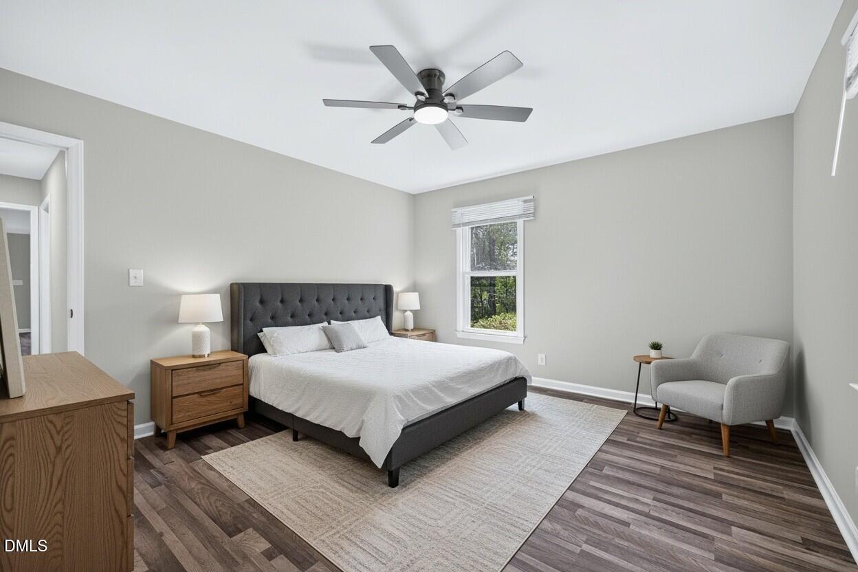 708 Powell Drive, Unit A Raleigh, NC 27606 - Photo 11 of 20 Main level Primary has been virtually staged