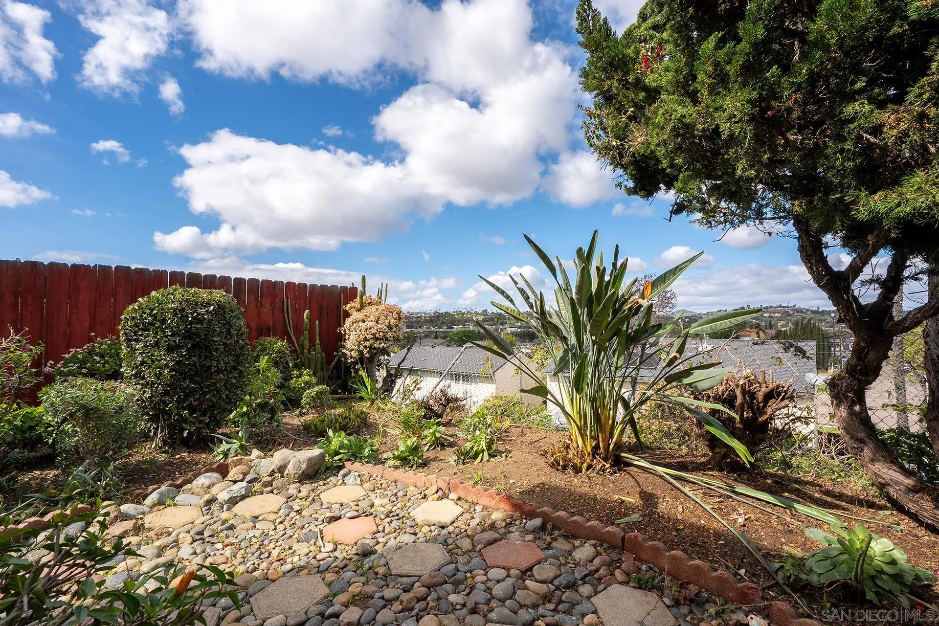 2014 Terraspiro Avenue Spring Valley, CA 91977 - Photo 23 of 28 a view of a yard with plants and a trees
