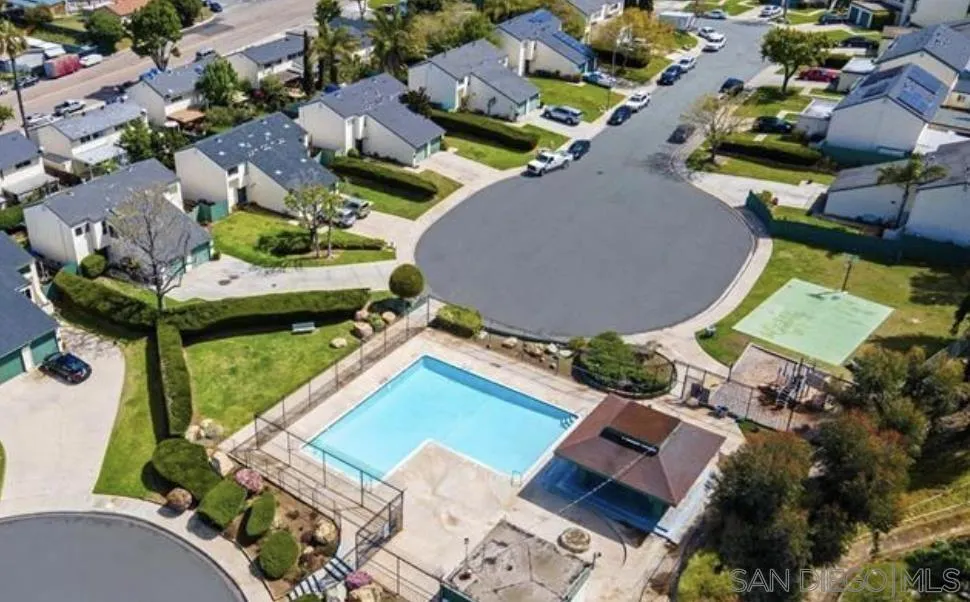 2014 Terraspiro Avenue Spring Valley, CA 91977 - Photo 28 of 28 an aerial view of a house with a swimming pool