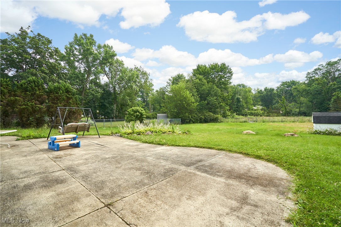 1433 Raleigh Boulevard Akron, OH 44321 - Photo 21 of 25 View of back patio and large fenced backyard