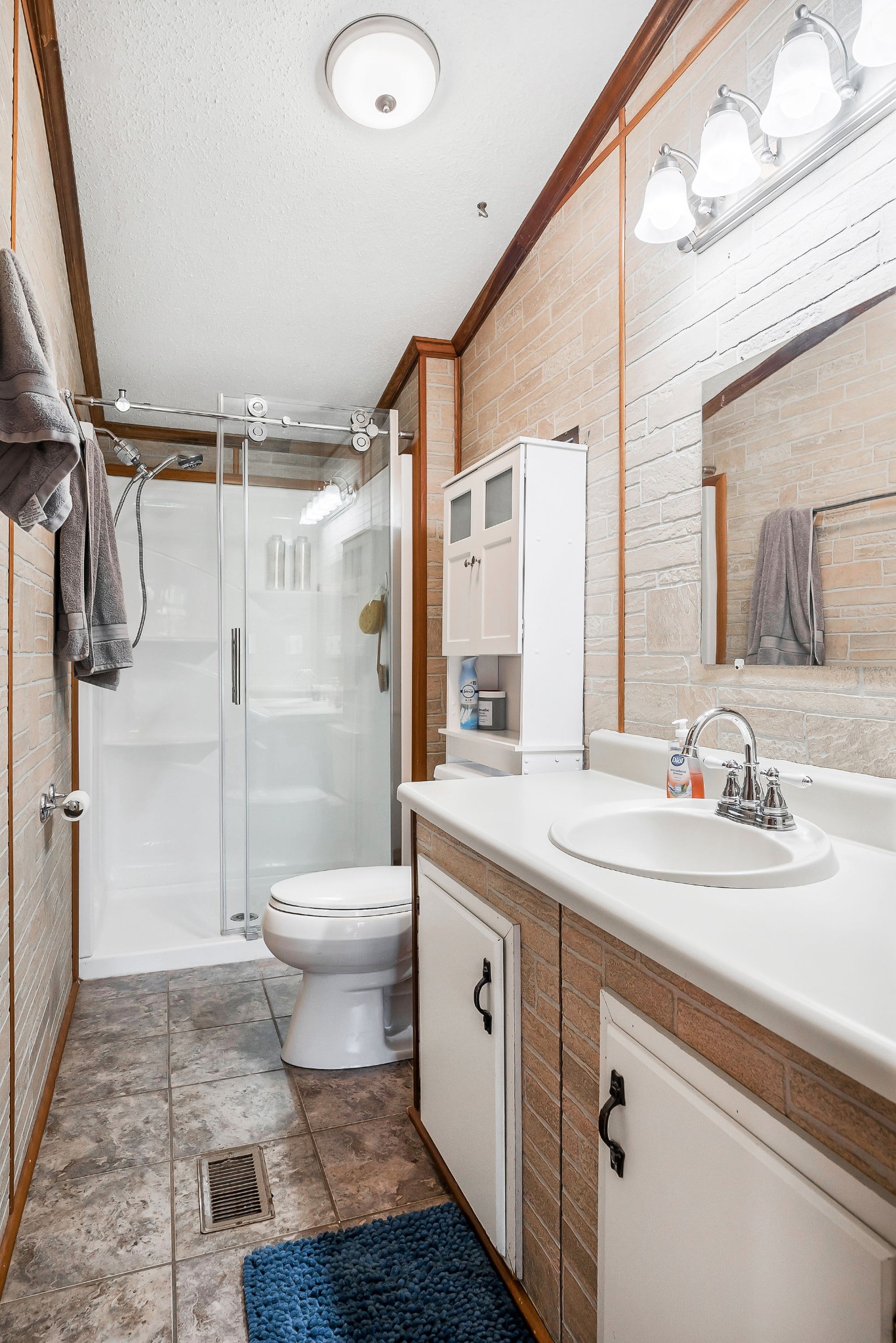 227 B A R Road Baxter, TN 38544 - Photo 16 of 52 a bathroom with a sink toilet and shower