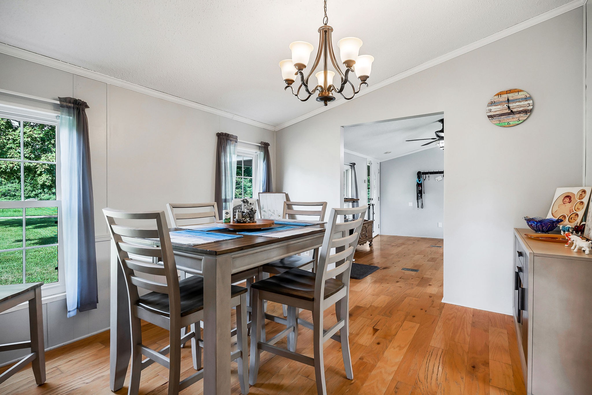 227 B A R Road Baxter, TN 38544 - Photo 18 of 52 a view of a dining room with furniture window and wooden floor