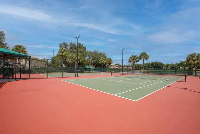a view of a tennis court