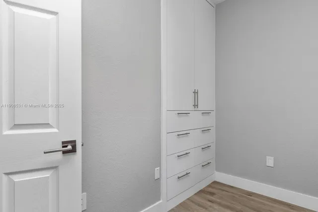 a view of walk in closet