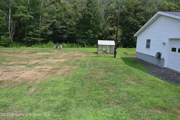a big yard with lots of green space