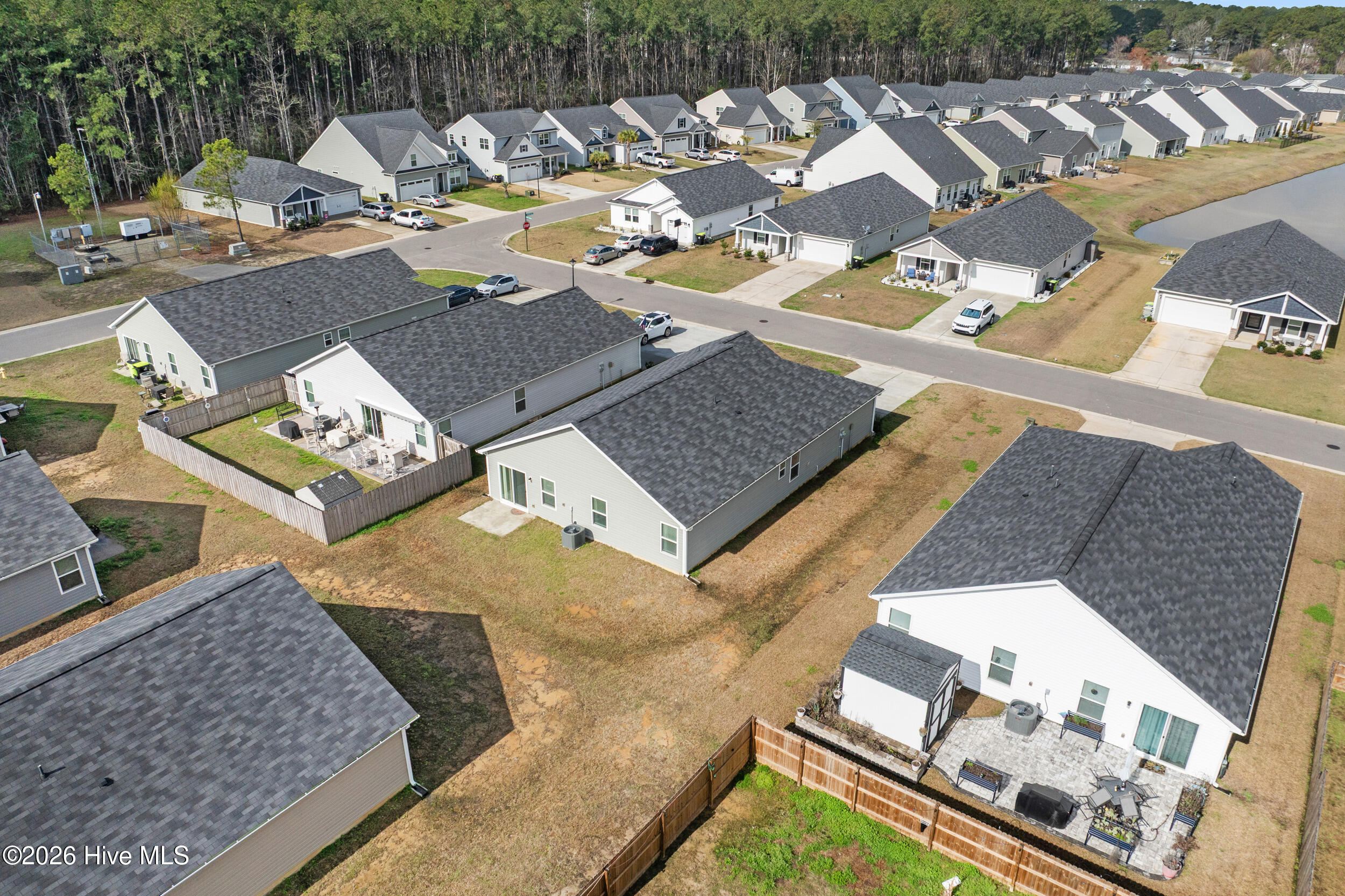 508 Lantern Light Way Calabash, NC 28467 - Photo 31 of 47 508 lantern lgt wy - aerial back no mark