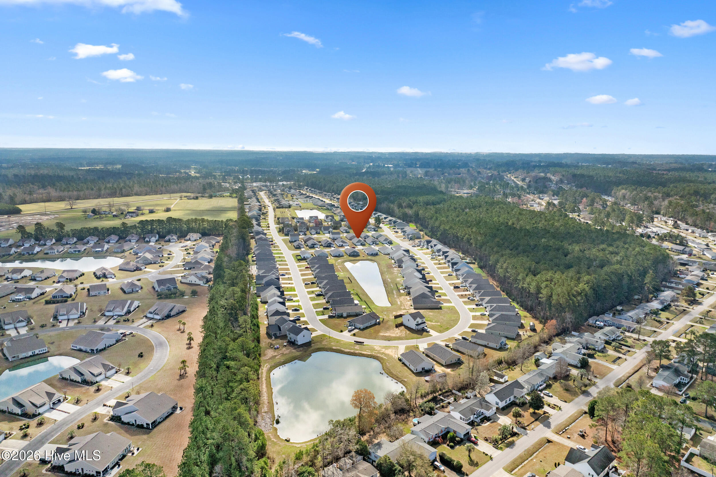 508 Lantern Light Way Calabash, NC 28467 - Photo 38 of 47 508 lantern lgt wy - bird's eye with mar