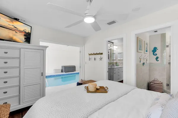 a very nice looking room with a large window