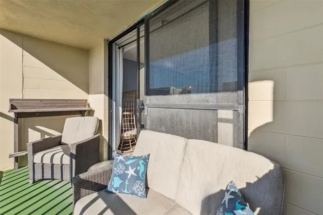 a view of city from balcony