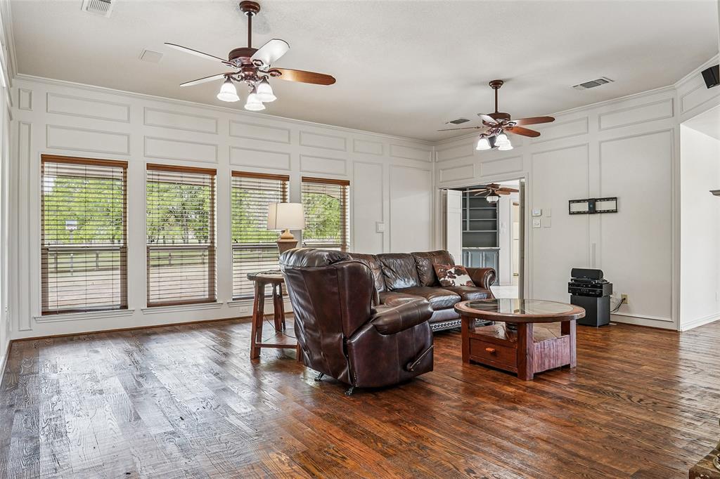 1006 Cochran Road Argyle, TX 76226 - Photo 11 of 40 Wall of windows in living area overlooking property