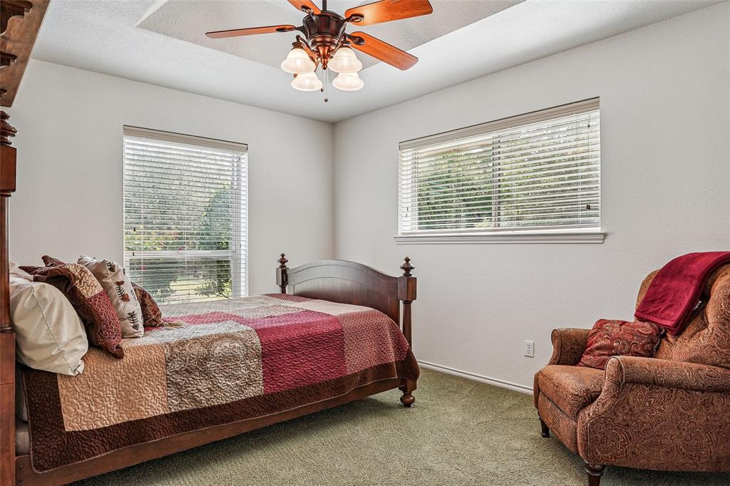 1006 Cochran Road Argyle, TX 76226 - Photo 18 of 40 large bedroom with tray ceiling and lots of natural light