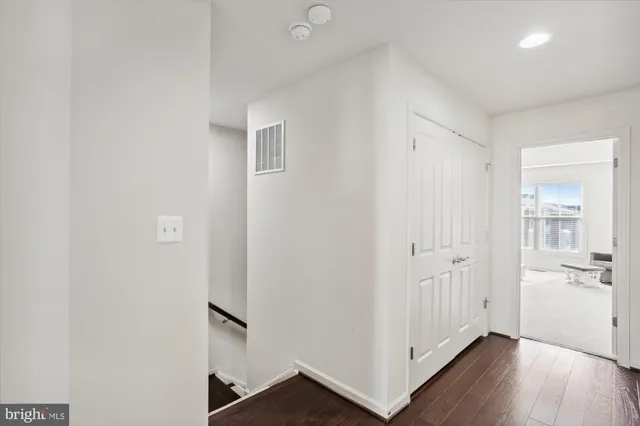 a view of a park with swings